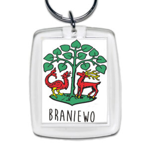 Brelok akrylowy Braniewo - Zielona Brama Warmii