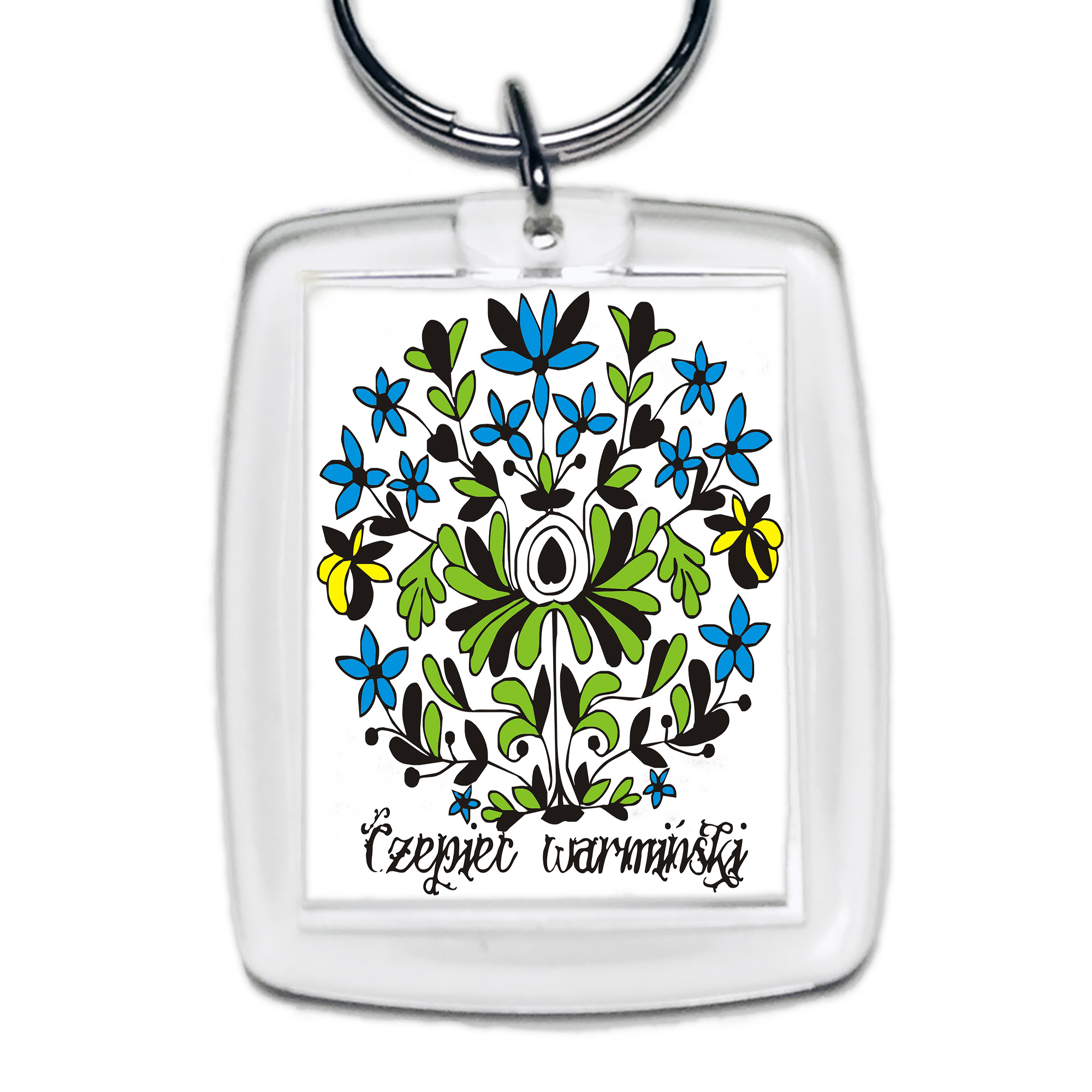 Brelok akrylowy Czepek Warmiński - Kwiat Tradycji