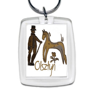 Brelok akrylowy Folk z Warmii - Olsztyn