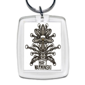 Brelok akrylowy Folklor Warmii w Hafcie