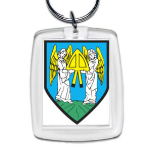 Brelok akrylowy Godło Barczewa