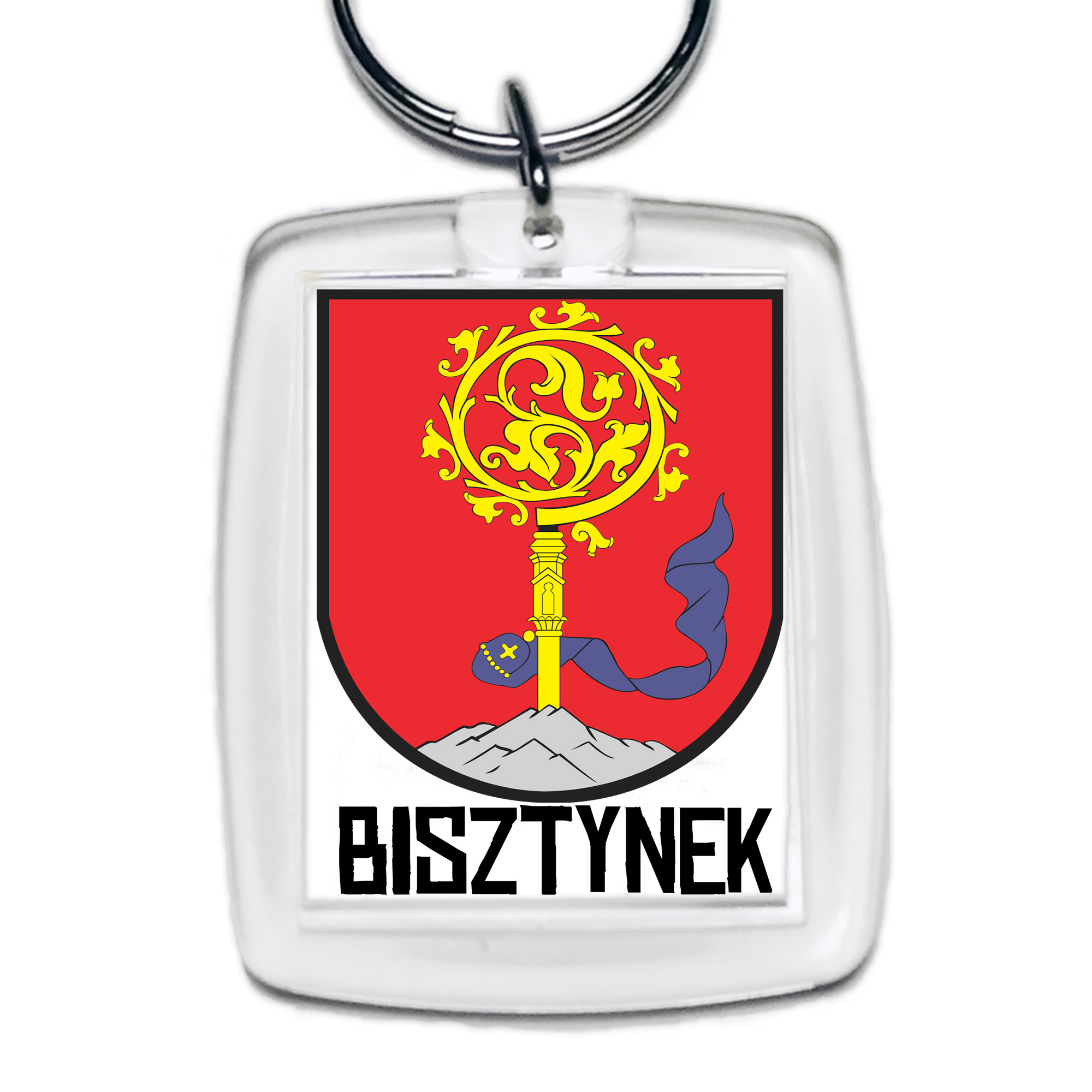 Brelok akrylowy Herb Bisztynka