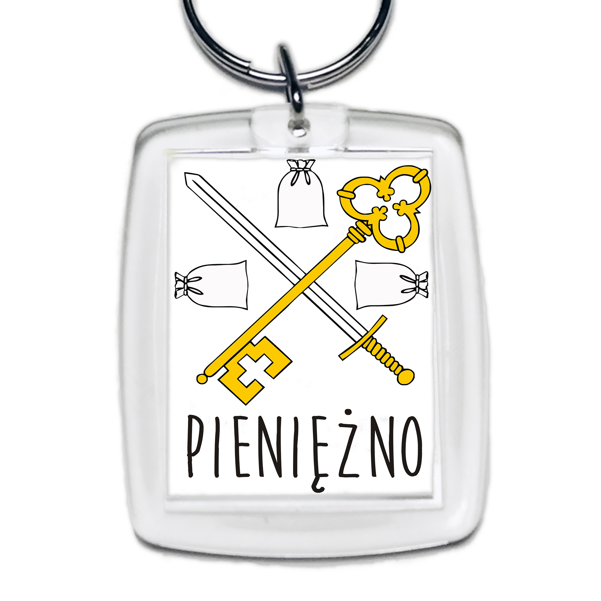 Brelok akrylowy Herb Pienięzno