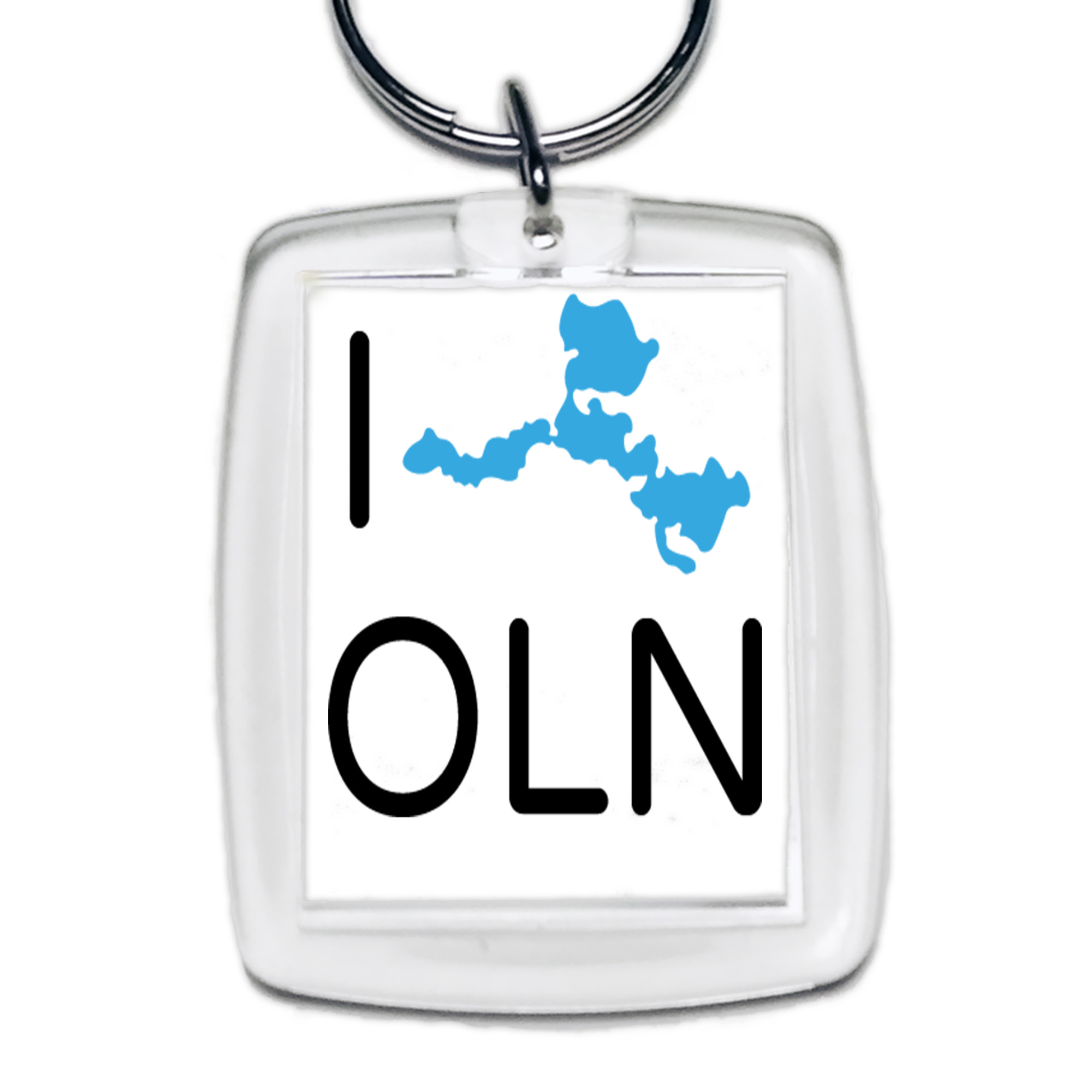 Brelok akrylowy Kocham Olsztyn