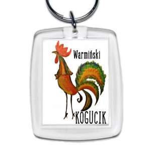 Brelok akrylowy Kogucik z Warmii