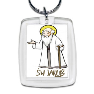 Brelok akrylowy Św. Jakub - Patron Warmińskich Dróg