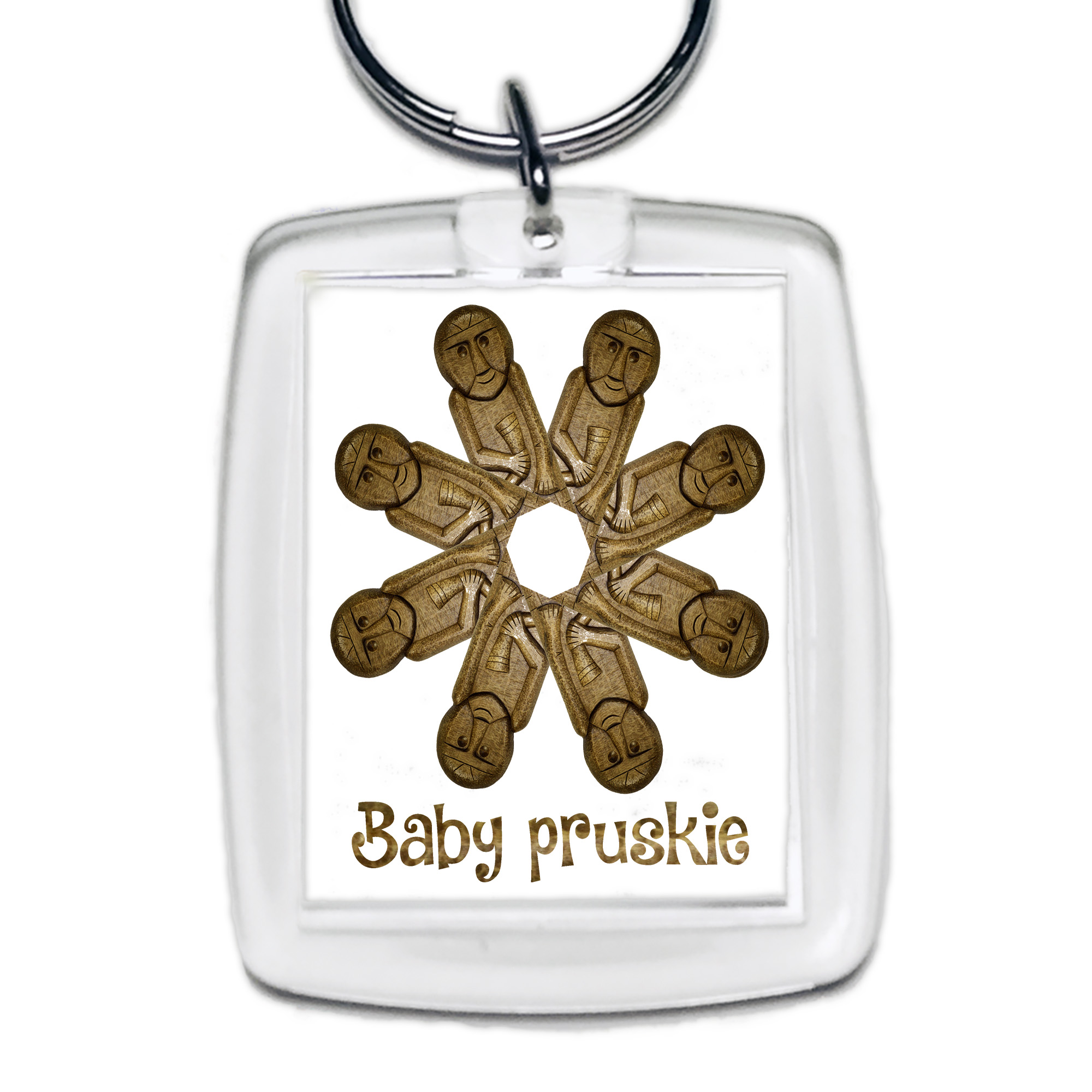 Brelok akrylowy Warmia i Jej Baby Pruskie