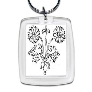 Brelok akrylowy Warmiński Wzór Ludowy