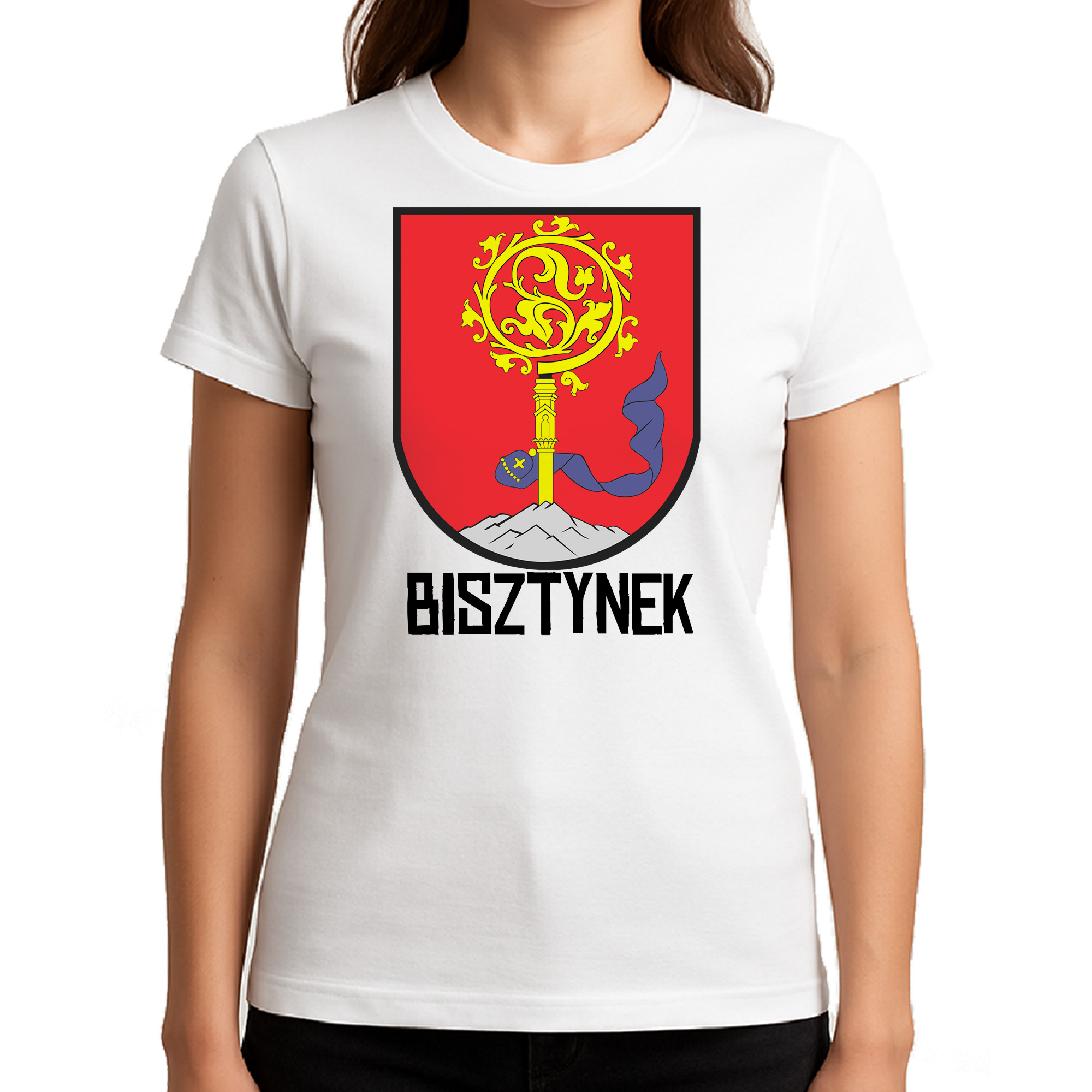 Koszulka damska Herb Bisztynka