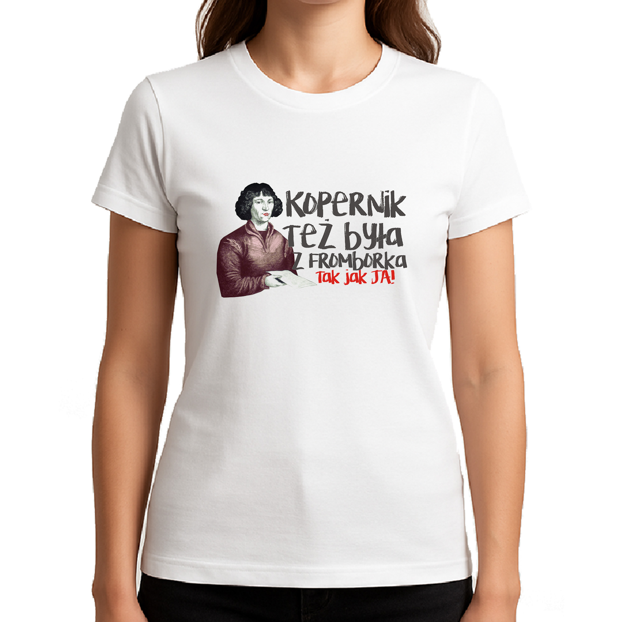 Koszulka damska Kopernik też była z Fromborka