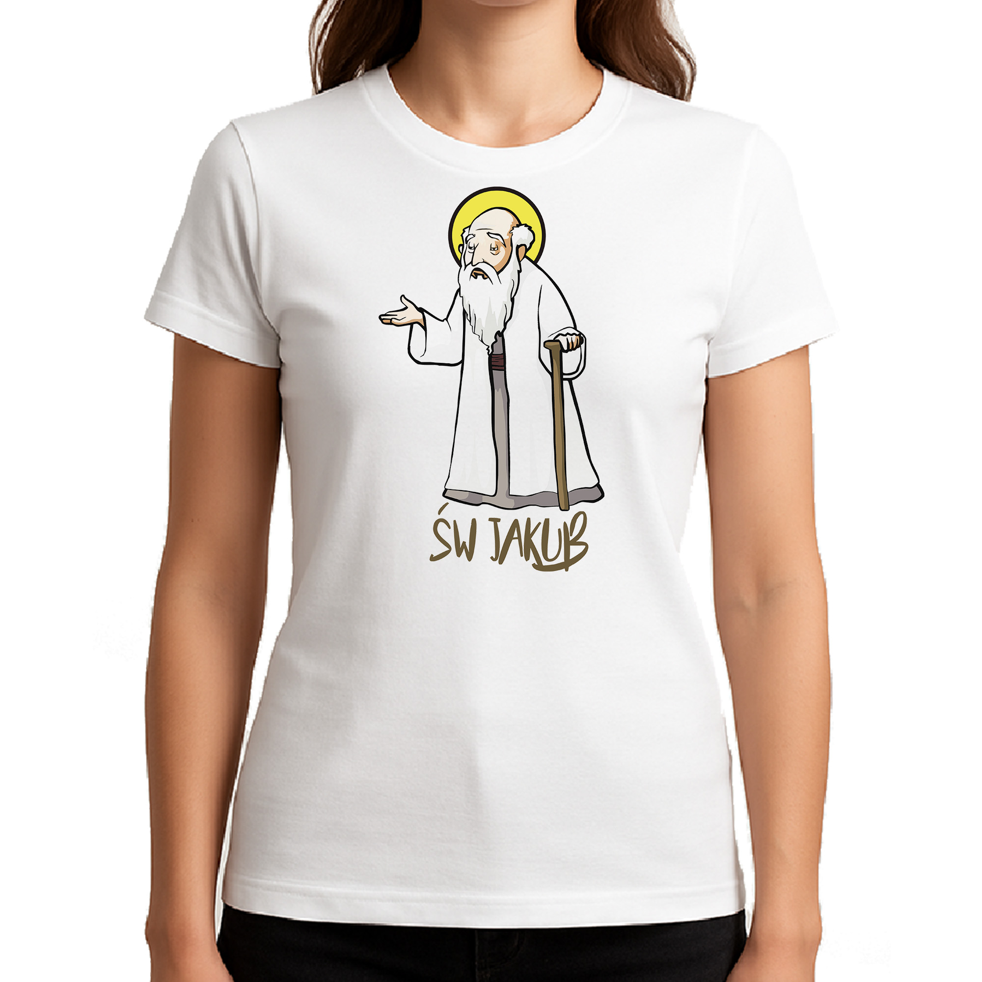 Koszulka damska Św. Jakub - Patron Warmińskich Dróg