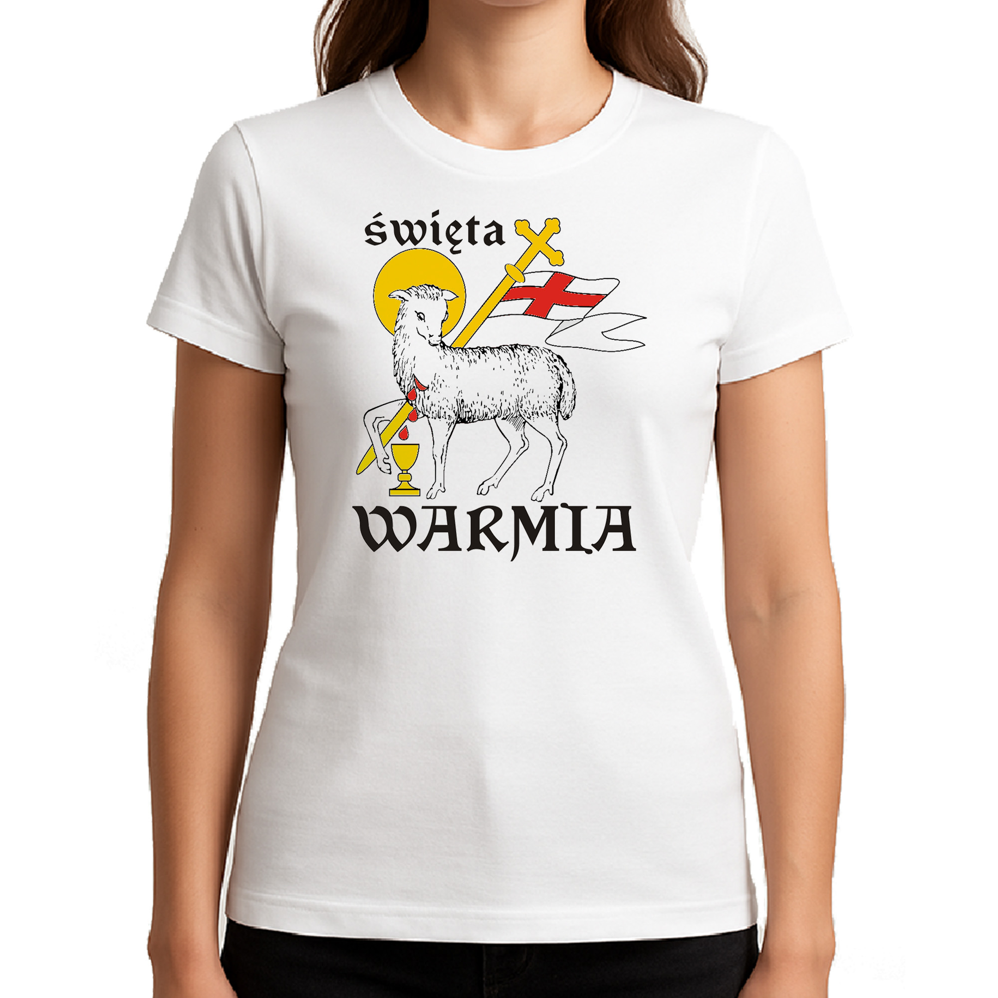 Koszulka damska Święta Warmia - Serce Północy