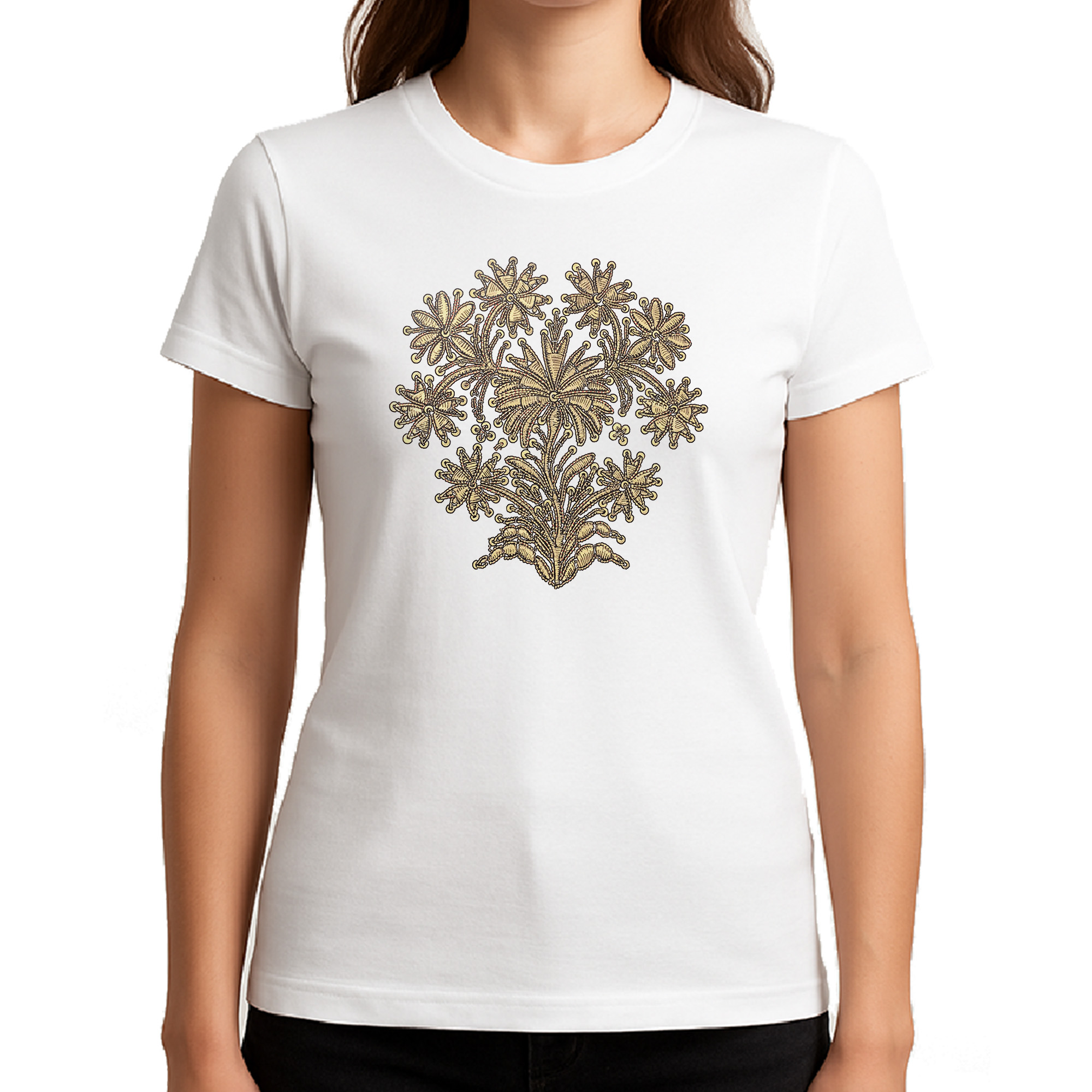 Koszulka damska Tradycyjny Haft Warmijski