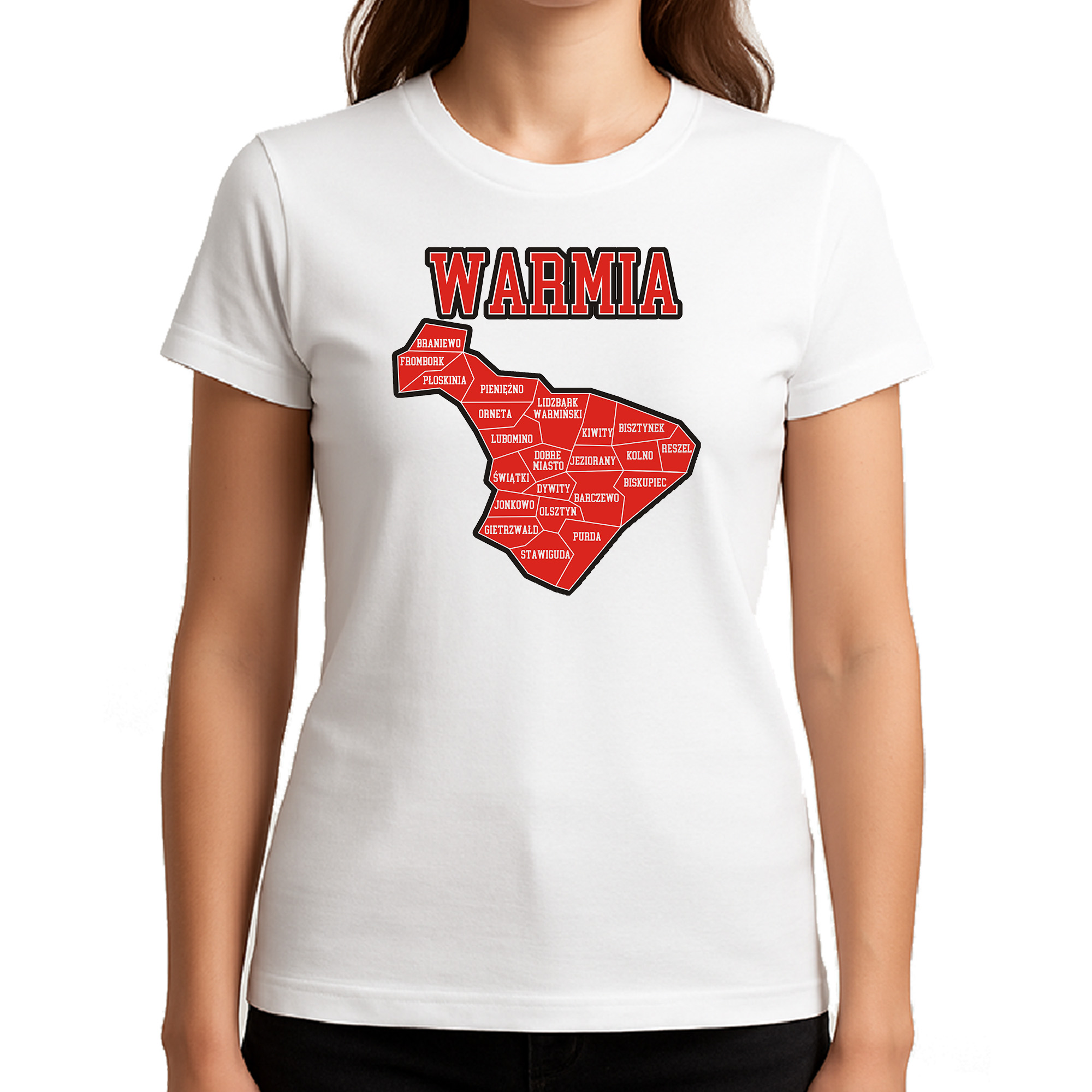Koszulka damska Warmia - Kraina 16 Gmin