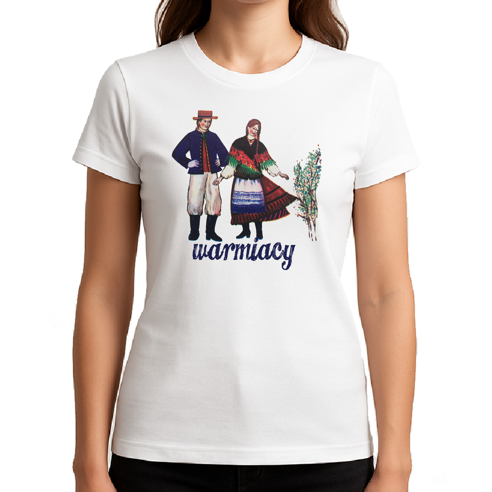 Koszulka damska Warmiacy w Strojach Ludowych