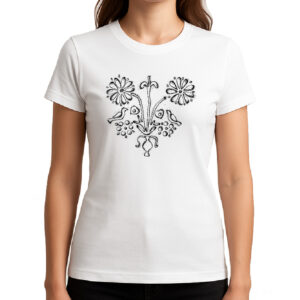 Koszulka damska Warmiński Wzór Ludowy