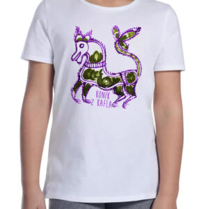 Koszulka dziecięca Konik z Kafla - Ludowa Warmia