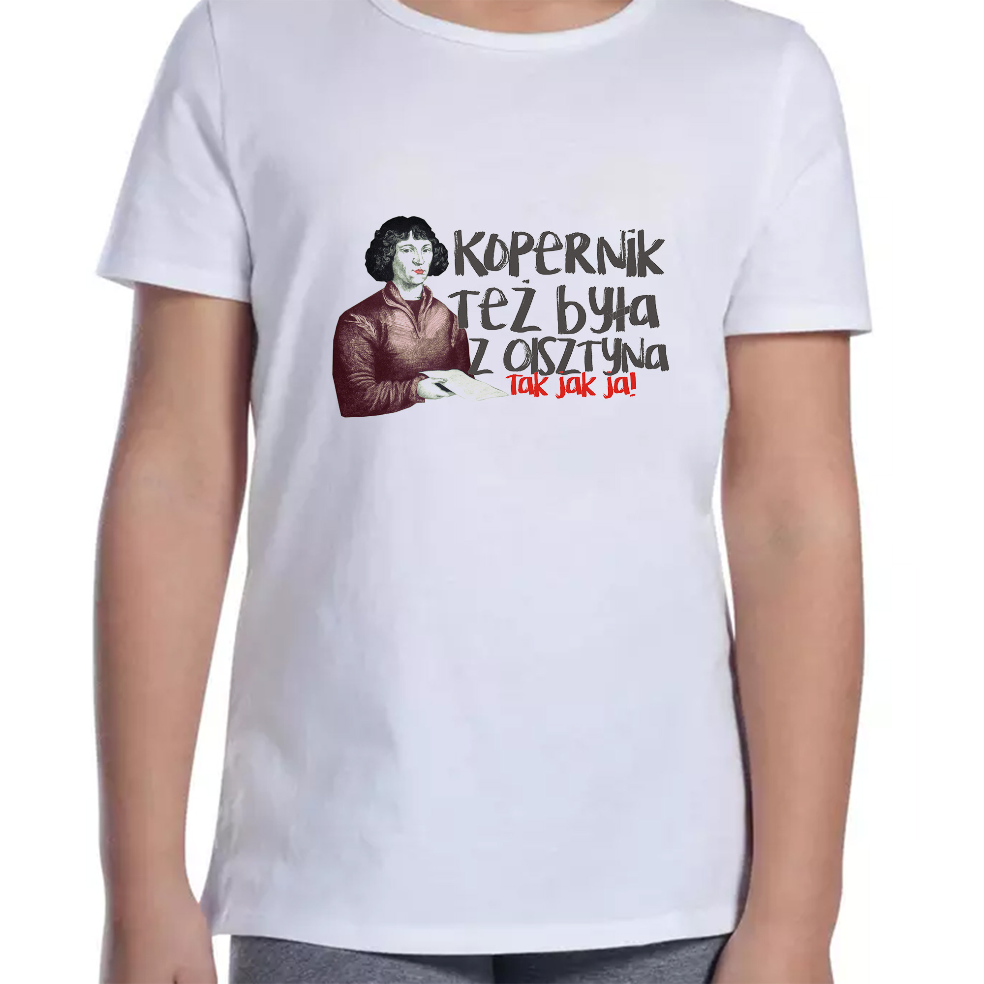 Koszulka dziecięca Kopernik też była z Olsztyna