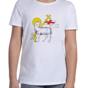 Koszulka dziecięca Święta Warmia - Baranek Pokoju