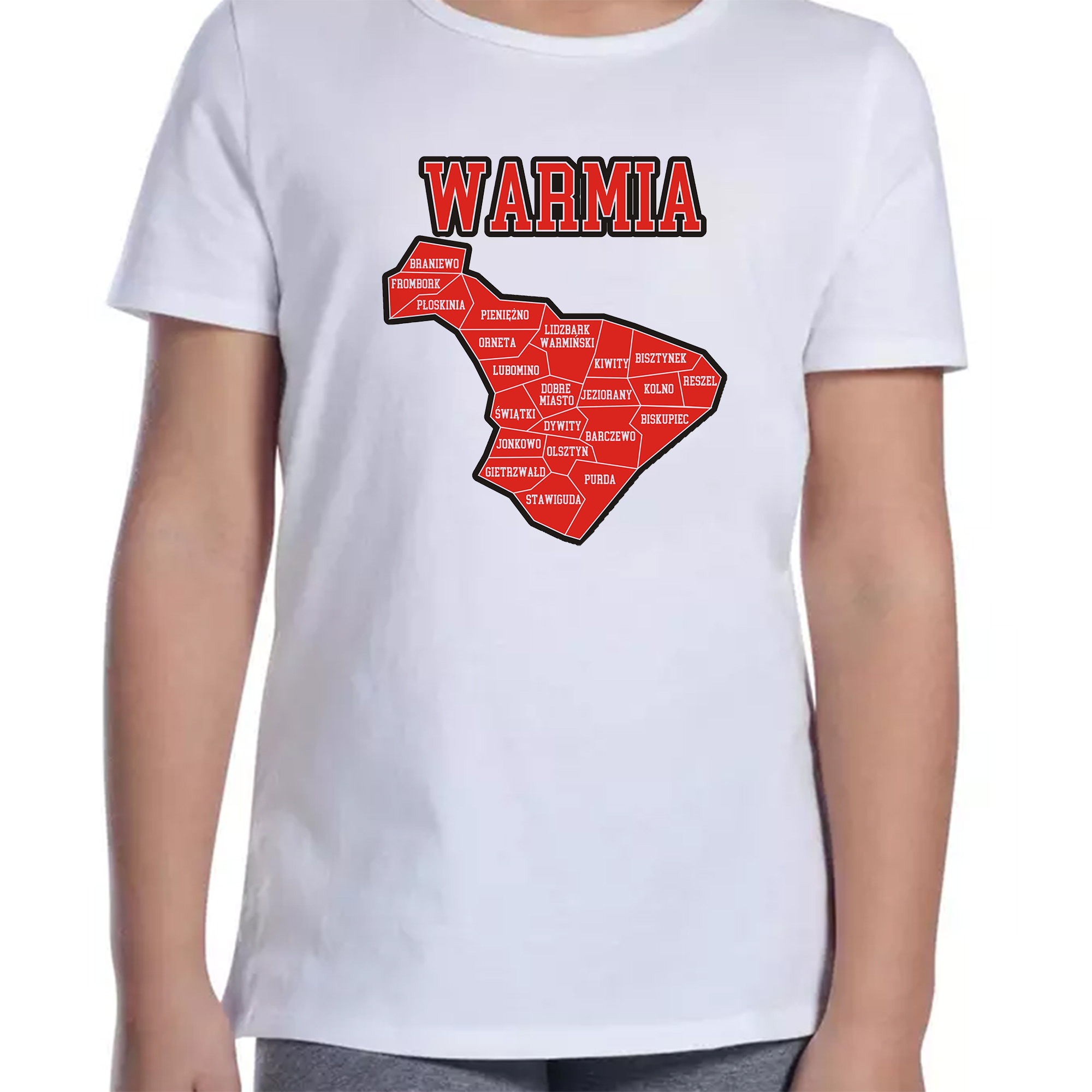 Koszulka dziecięca Warmia - Kraina 16 Gmin