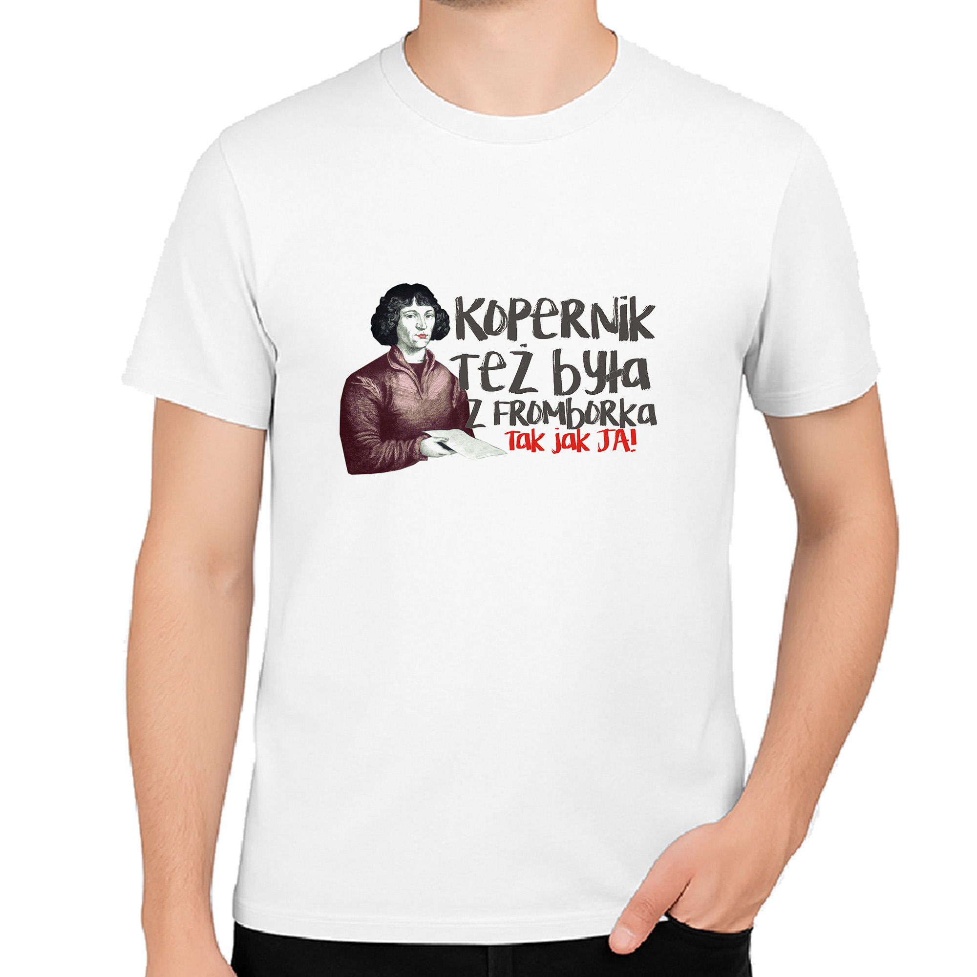 Koszulka męska Kopernik też była z Fromborka
