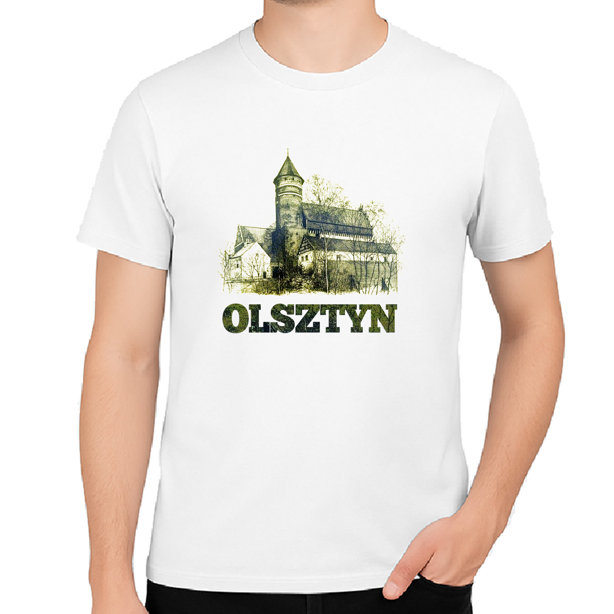 Koszulka męska Olsztyn - Zamek Kopernika
