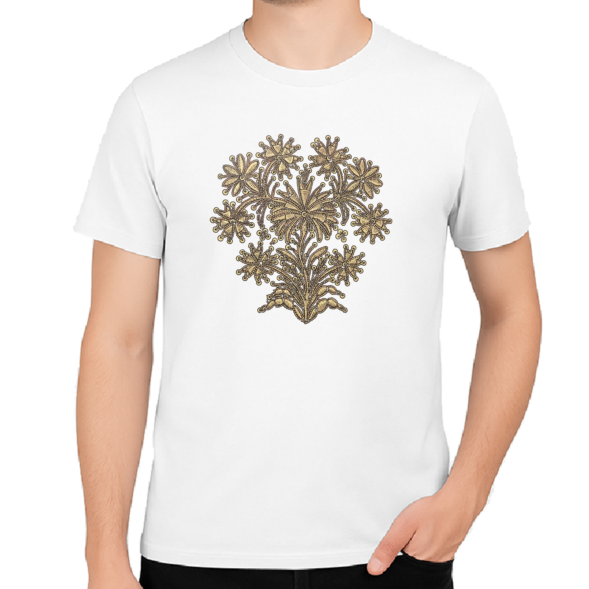 Koszulka męska Tradycyjny Haft Warmijski