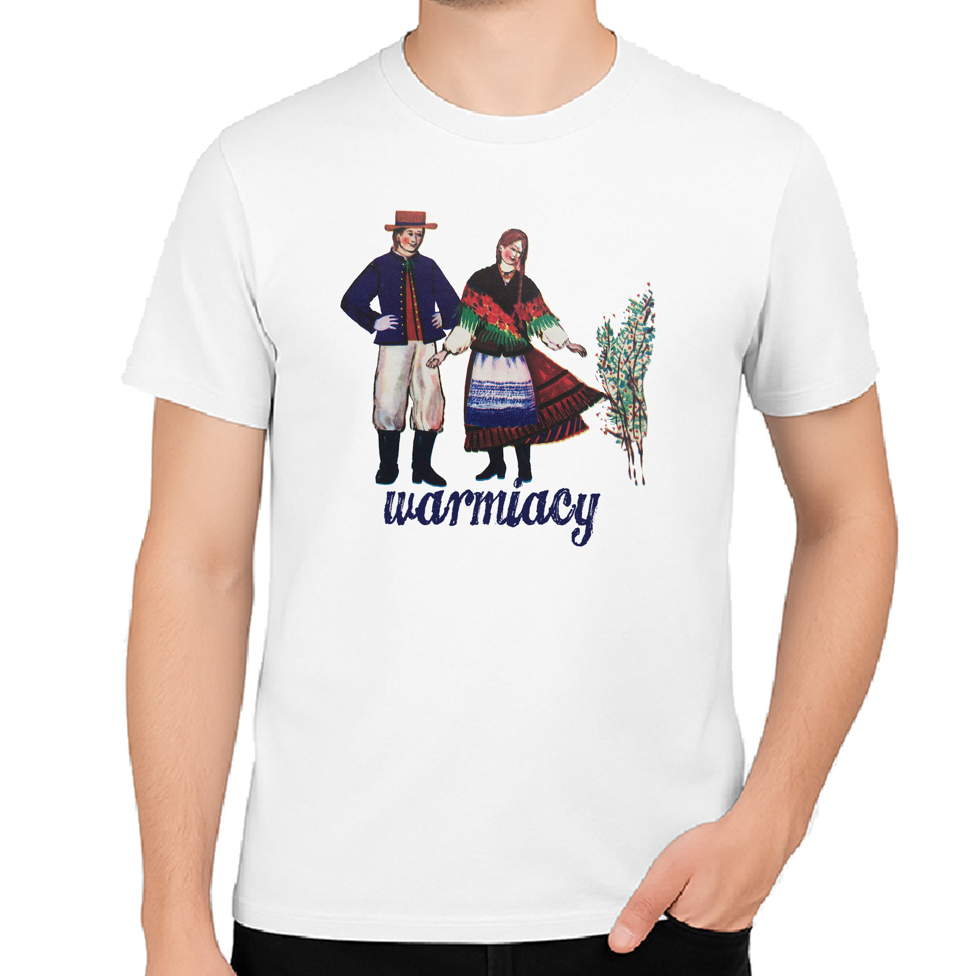 Koszulka męska Warmiacy w Strojach Ludowych