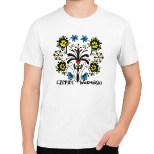 Koszulka męska Ziemia Warmii - haft i serce