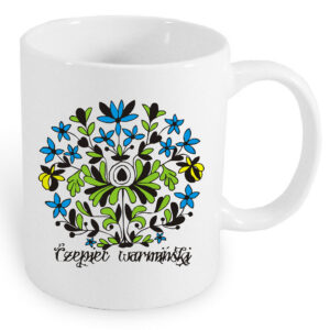 Kubek ceramiczny Czepek Warmiński - Kwiat Tradycji