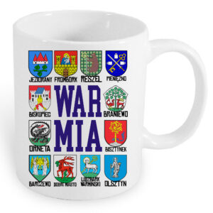 Kubek ceramiczny Herby Miast Warmii
