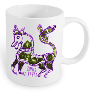 Kubek ceramiczny Konik z Kafla - Ludowa Warmia