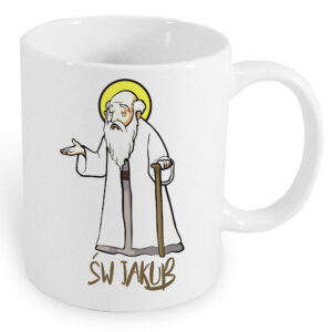 Kubek ceramiczny Św. Jakub - Patron Warmińskich Dróg