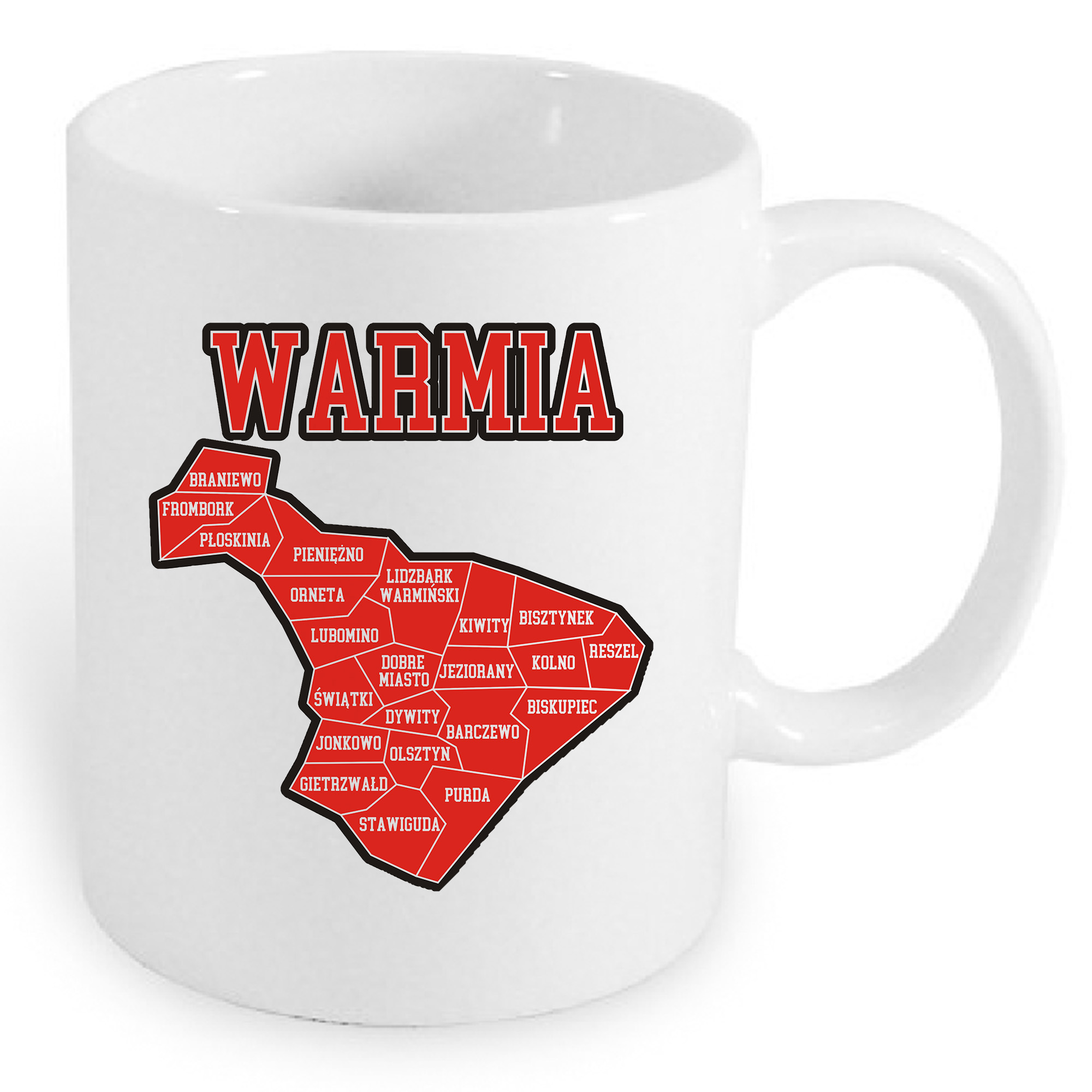 Kubek ceramiczny Warmia - Kraina 16 Gmin