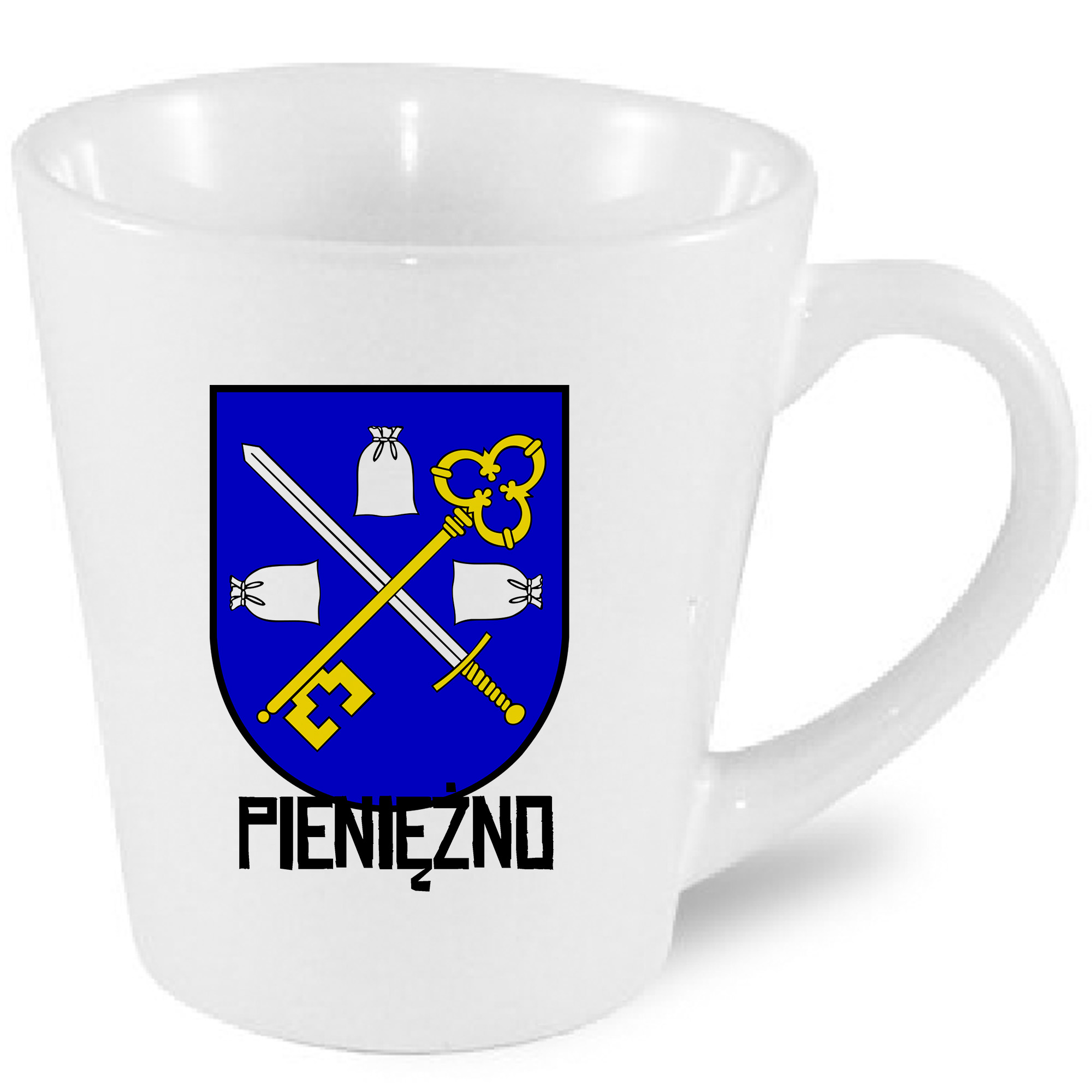 Kubek latte Herb Pieniężno