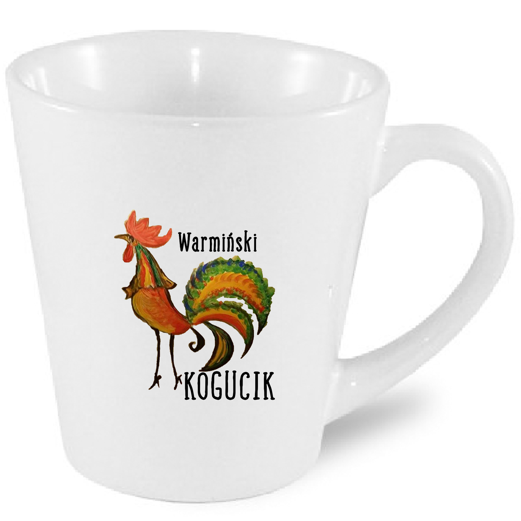 Kubek latte Kogucik z Warmii