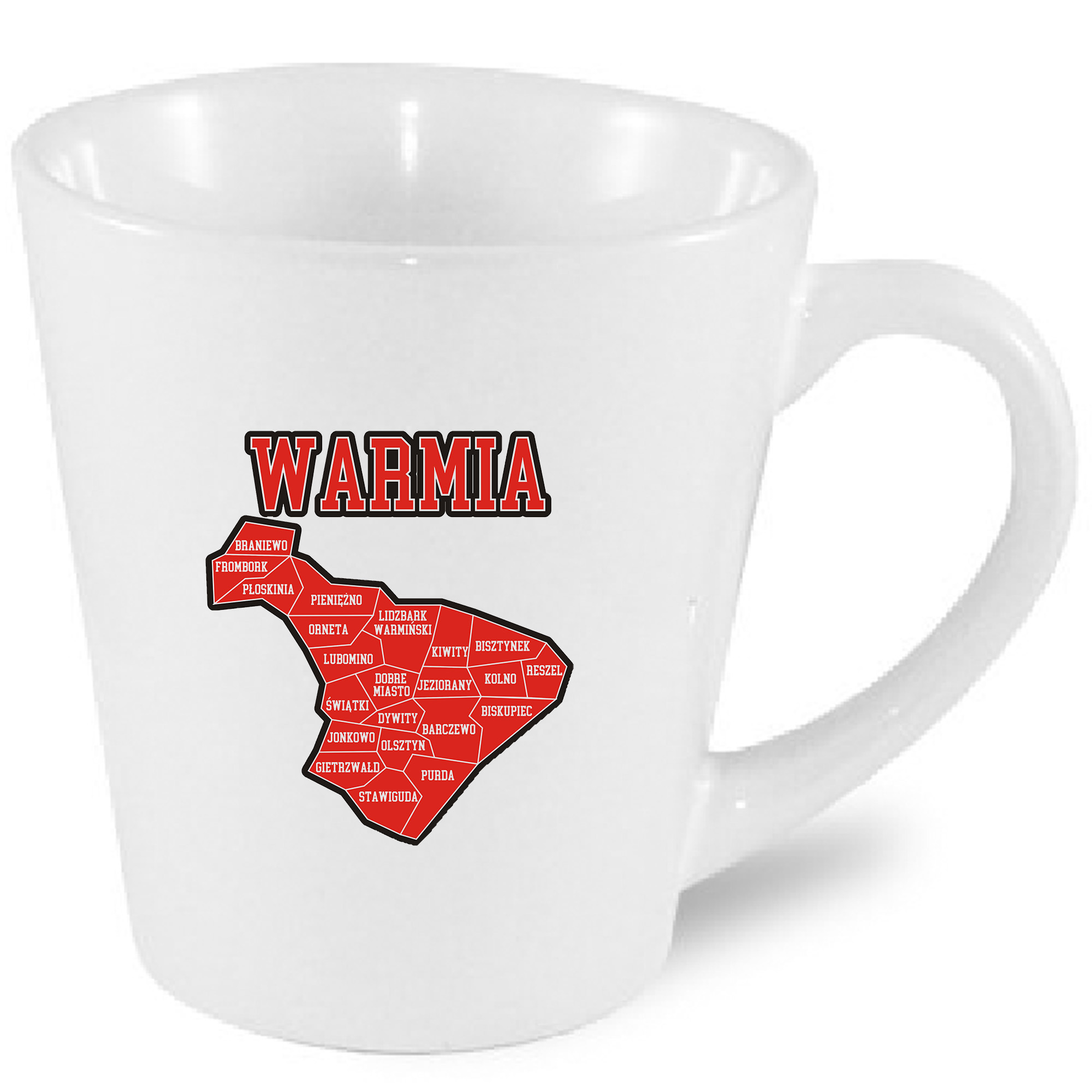 Kubek latte Warmia - Kraina 16 Gmin