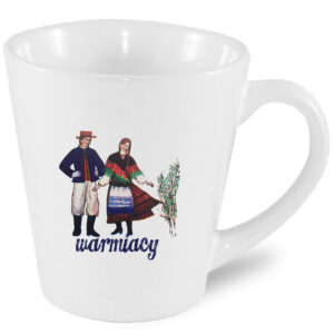 Kubek latte Warmiacy w Strojach Ludowych