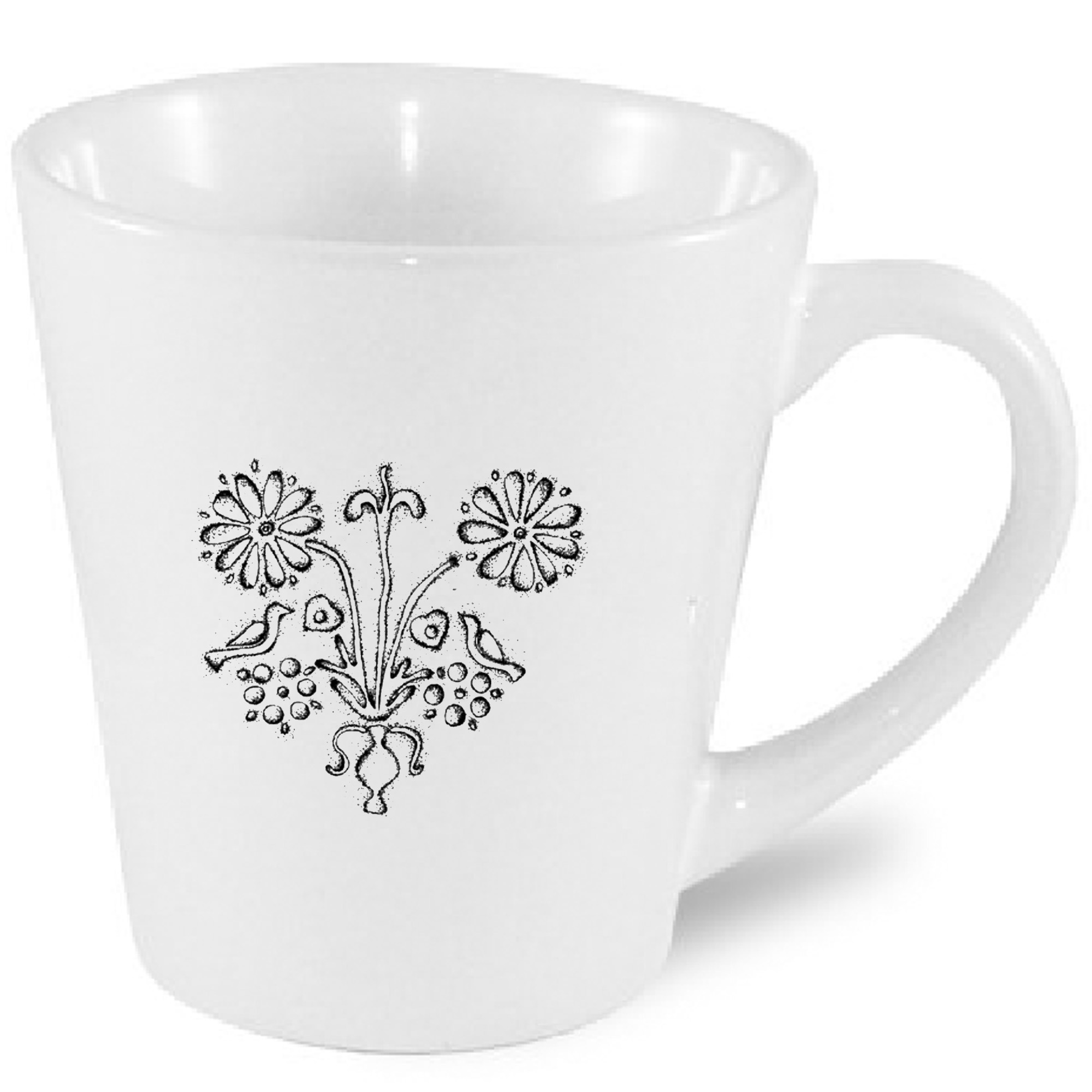 Kubek latte Warmiński Wzór Ludowy