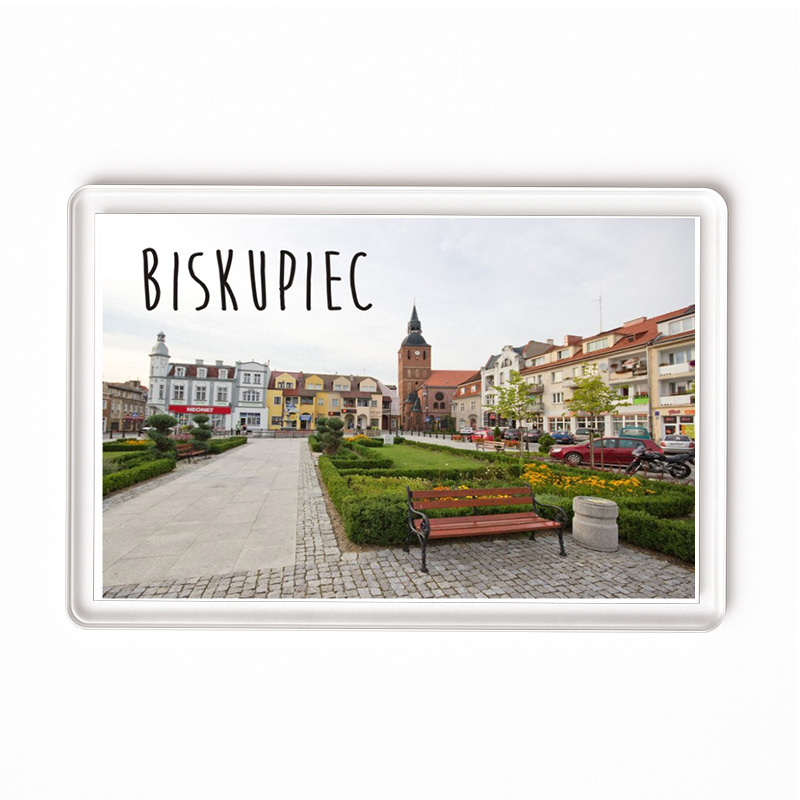 Magnes akrylowy Biskupiec - miasto z duszą Warmii