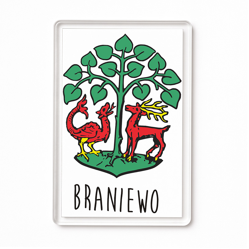 Magnes akrylowy Braniewo - Zielona Brama Warmii