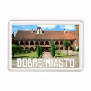 Magnes akrylowy Dobre Miasto - cegła wiara Warmia