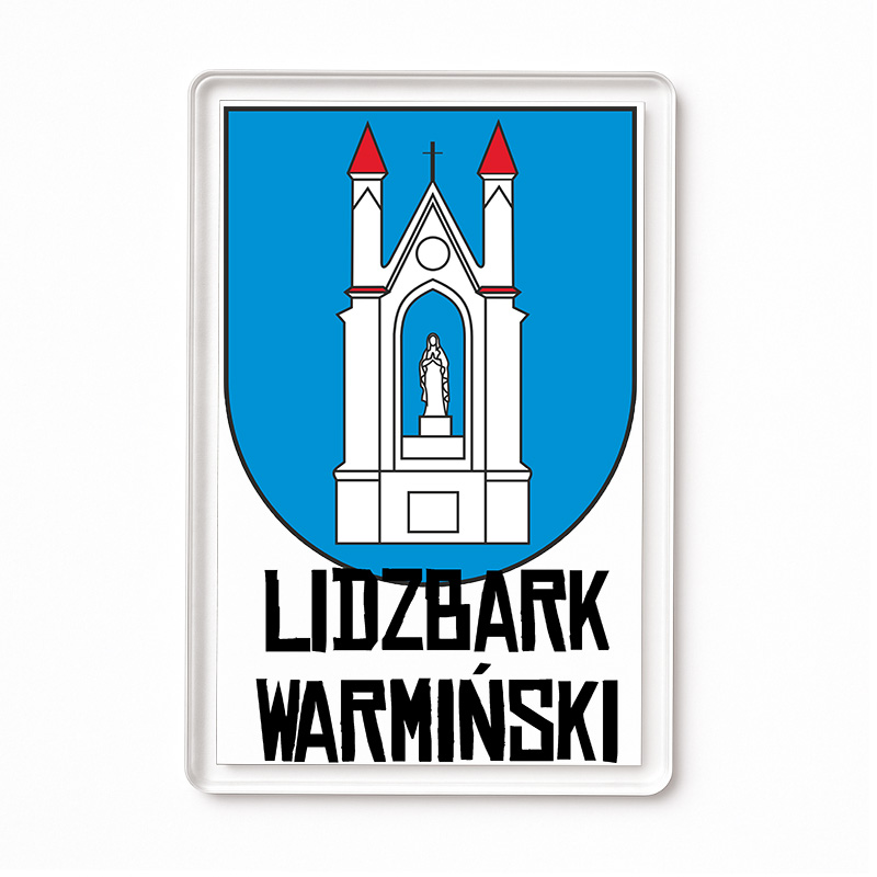 Magnes akrylowy Godło Lidzbark Warmiński