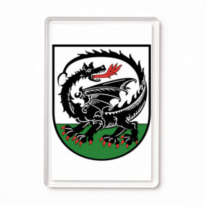 Magnes akrylowy Godło Ornety