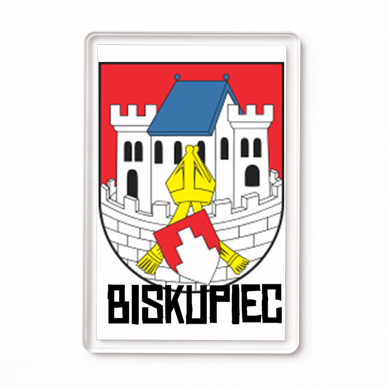 Magnes akrylowy Herb Biskupiec