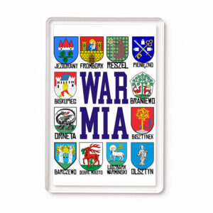 Magnes akrylowy Herby Miast Warmii