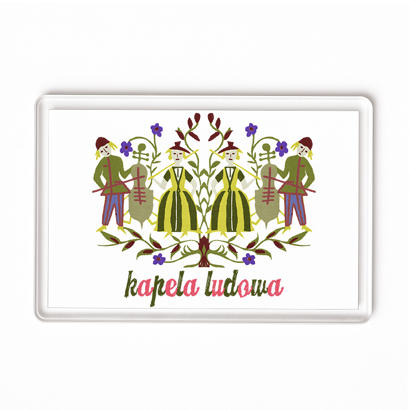 Magnes akrylowy Kapela Ludowa z Warmii