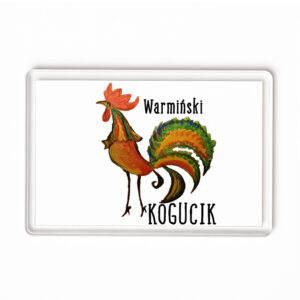 Magnes akrylowy Kogucik z Warmii