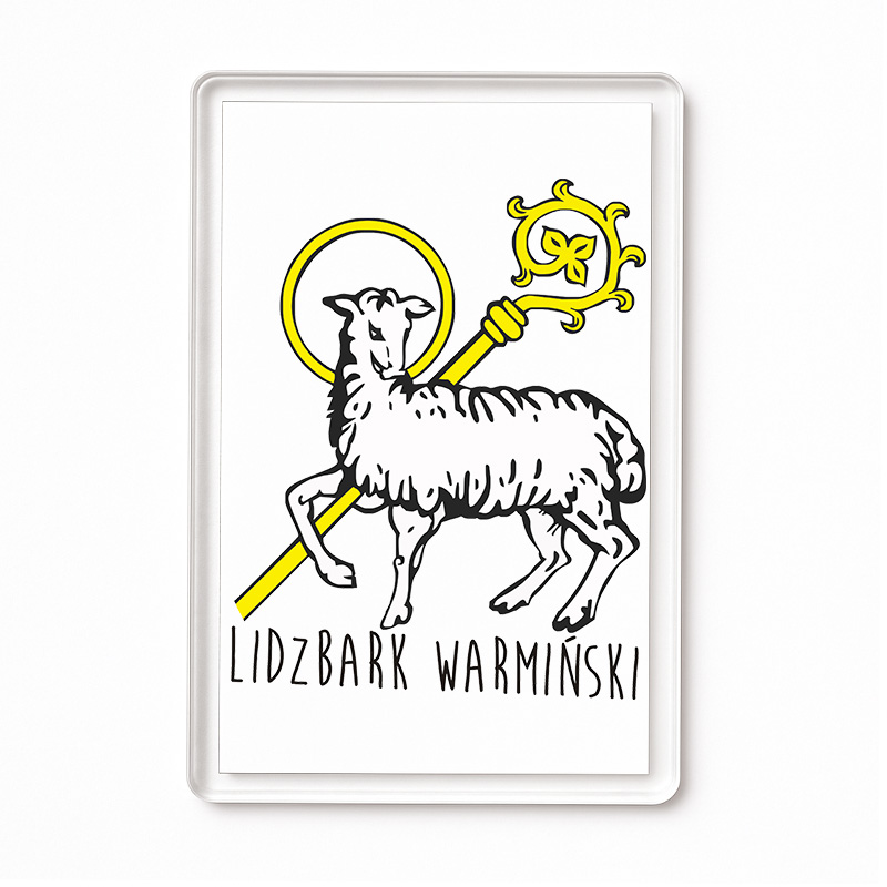 Magnes akrylowy Lidzbark Warmiński - Miasto Historii