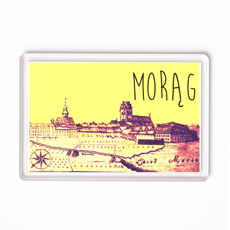 Magnes akrylowy Morąg - ślady przeszłości Warmii